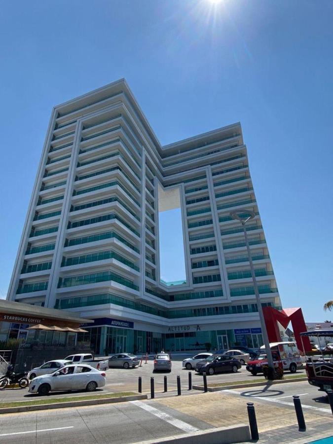 Apartamento Excelente Departamento Con Vista Parcial Al Mar, Frente Al Malecon, Alberca Y Gimnacio Mazatlán Exterior foto